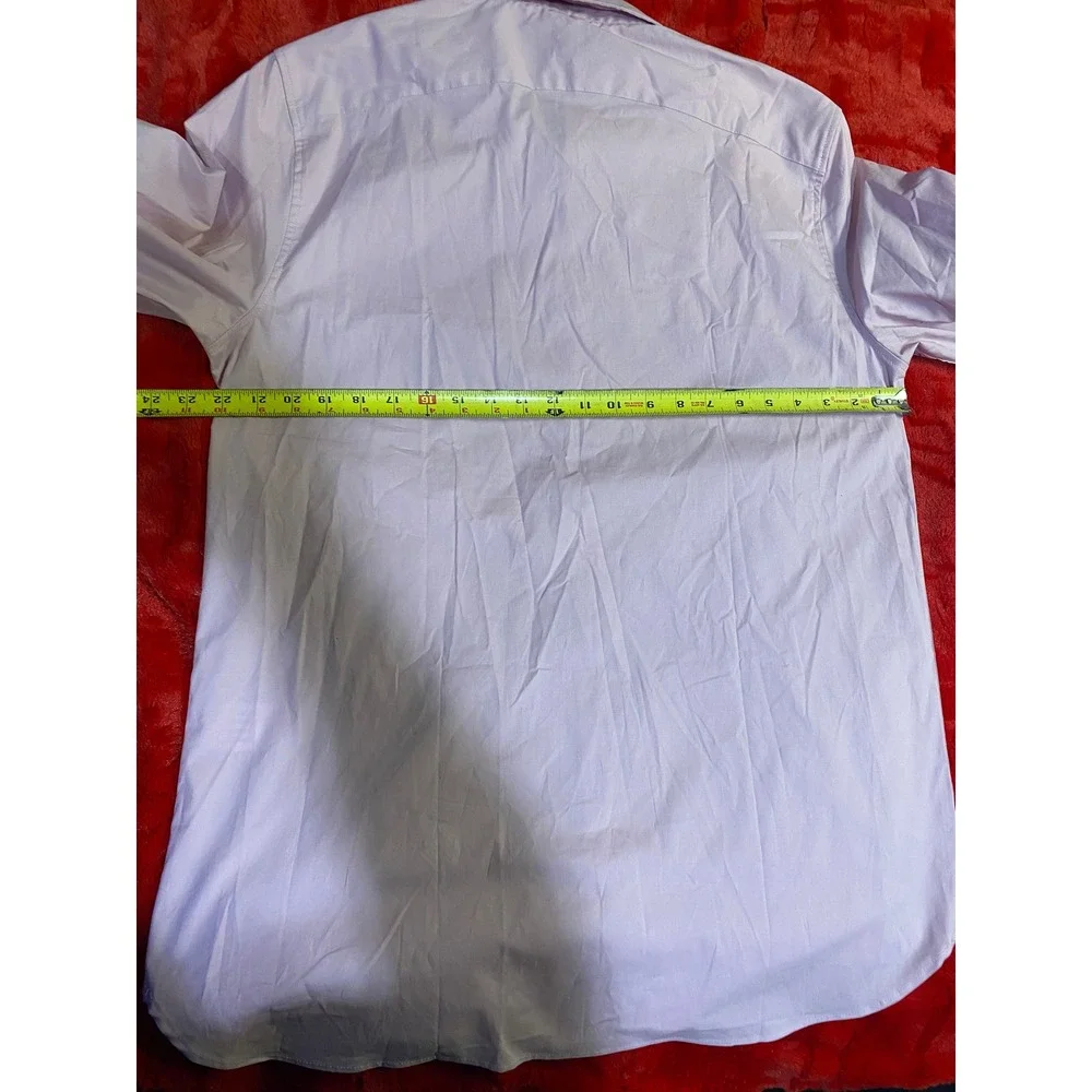 Banana Republic‎ Slim Fit Stretch Poplin Shirt Mens Large Pink Long Sleeve NWT